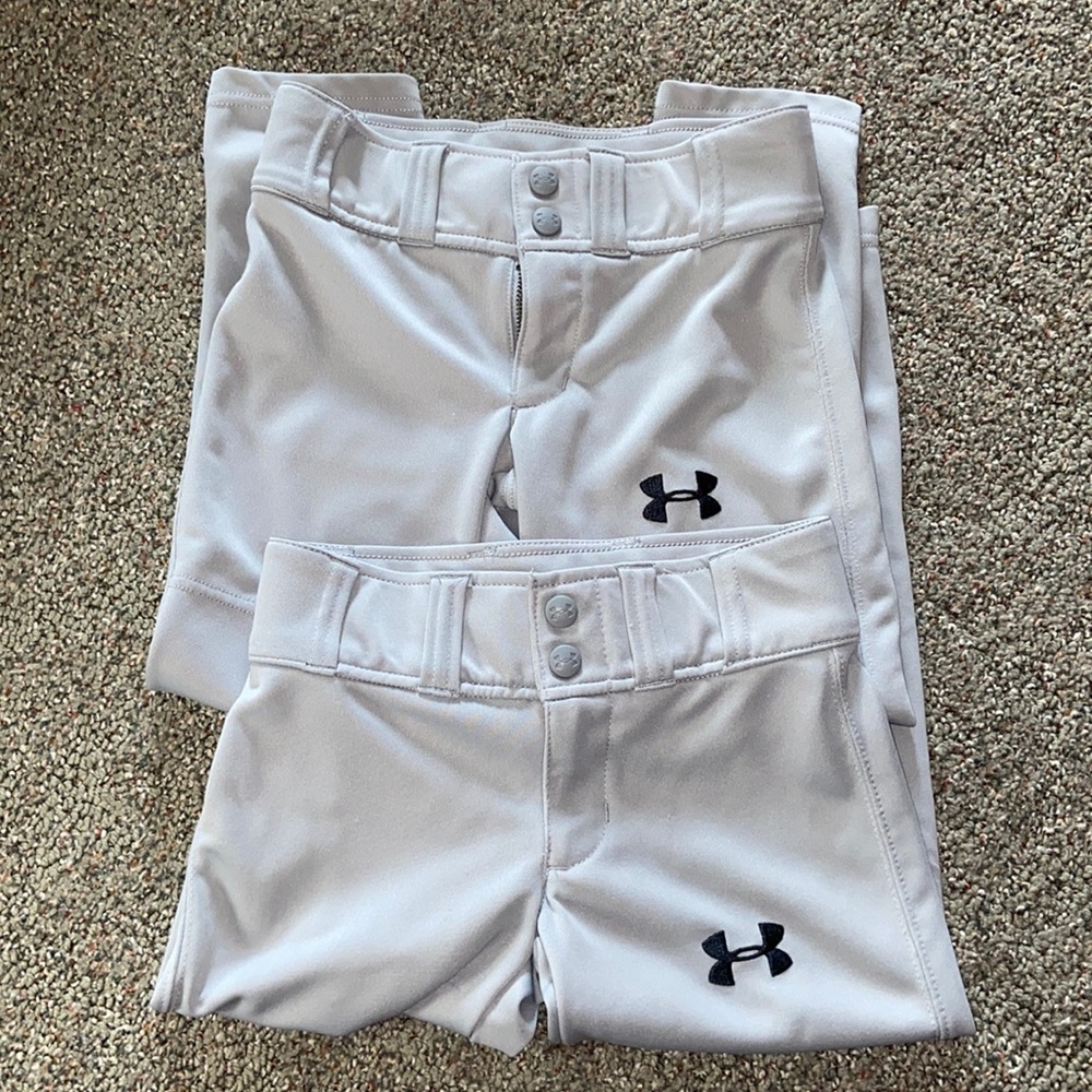 2 pair YXSM Under Armour Baseball pants.